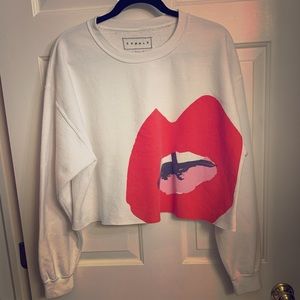 Junkfood X Drawbertson Lips Sweatshirt